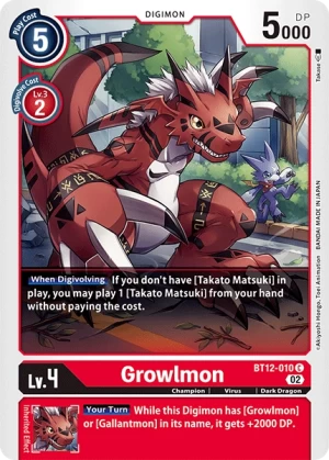 Growlmon (BT12-010)