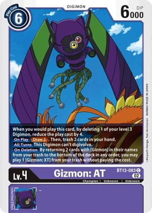 Gizmon: AT (BT13-083)
