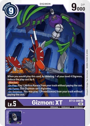 Gizmon: XT (BT13-086)