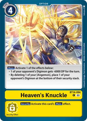 Heaven's Knuckle (BT14-094)