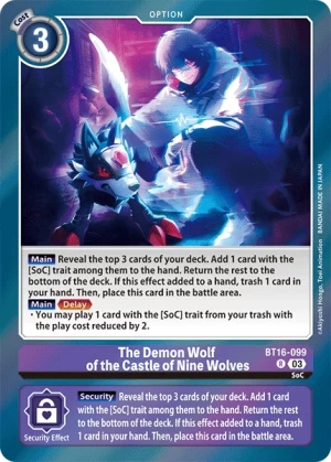 The Demon Wolf of the Castle of Nine Wolves (BT16-099)
