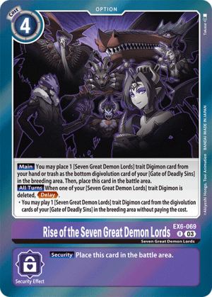 Rise of the Seven Great Demon Lords (EX6-069)