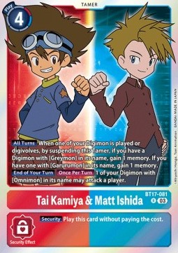 Tai Kamiya & Matt Ishida (BT17-081) (V.1)