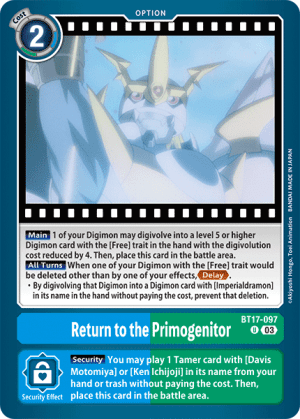 Return to the Primogenitor (BT17-097)