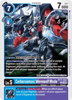 Cerberusmon: Werewolf Mode (BT17-025)