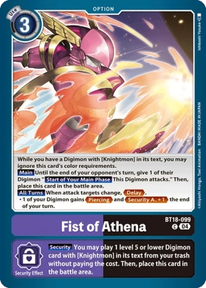 Fist of Athena (BT18-099)