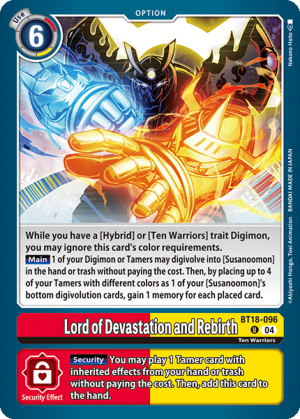 Lord of Devastation and Rebirth (BT18-096)