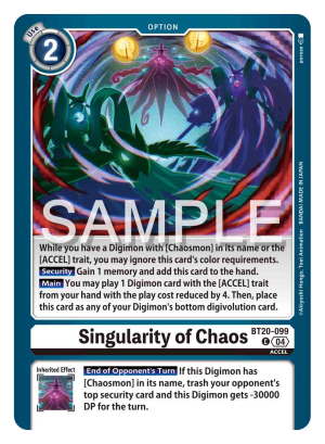 Singularity of Chaos (BT20-099)