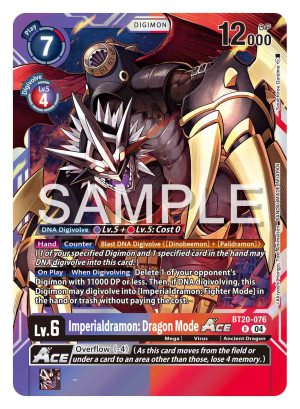 Imperialdramon: Dragon Mode Ace (BT20-076)