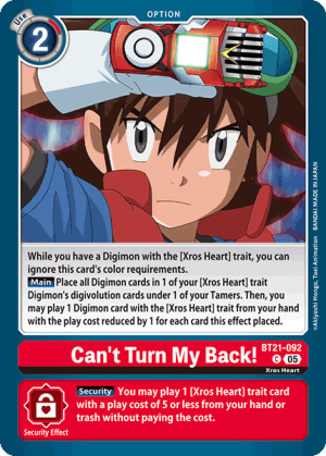 Can't Turn My Back! (BT21-092)