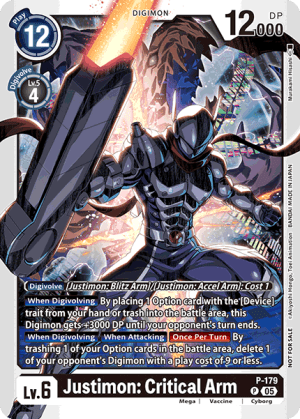 Justimon: Critical Arm (P-179)