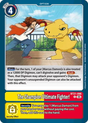 The Champion Ultimate Fighter! (BT21-096)