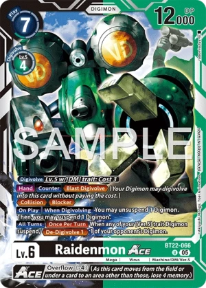 Raidenmon Ace (BT22-066)