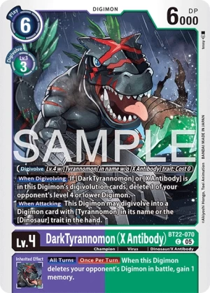 DarkTyrannomon (X Antibody) (BT22-070)