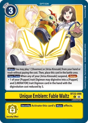 Unique Emblem: Fable Waltz (BT22-098)