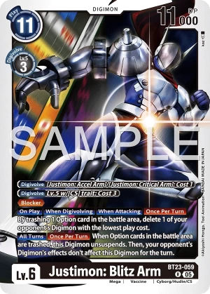 Justimon: Blitz Arm (BT23-059)