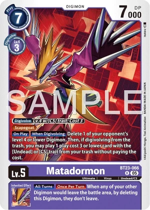 Matadormon (BT23-066)