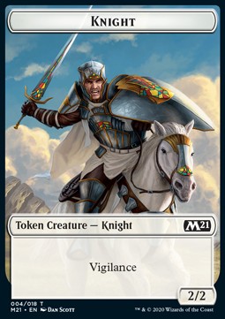 Knight Token (White 2/2 Vigilance)