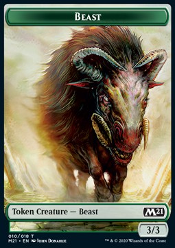 Beast Token (Green 3/3)