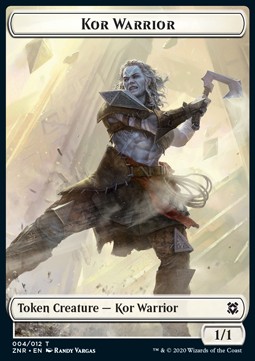 Kor Warrior Token (White 1/1)