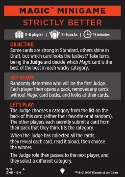 Magic Minigame: Strictly Better
