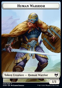 Human Warrior Token (White 1/1)