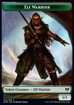 Elf Warrior Token (Green 1/1)