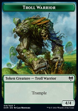 Troll Warrior Token (Green 4/4)