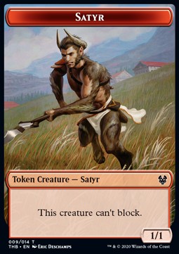 Satyr Token (R 1/1) // Goblin Construct Token (A 0/1)