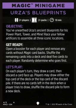 Magic Minigame: Urza's Blueprints