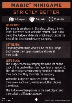 Magic Minigame: Strictly Better