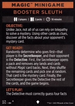 Magic Minigame: Booster Sleuth