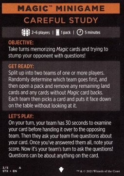 Magic Minigame: Careful Study