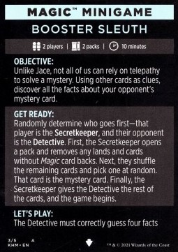 Magic Minigame: Booster Sleuth