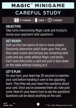 Magic Minigame: Careful Study