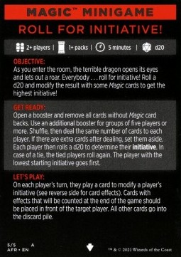 Magic Minigame: Roll for Initiative