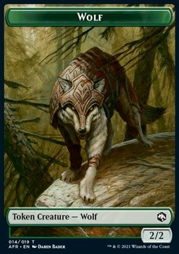 Wolf Token (G 2/2) // Clue Token (V.1)