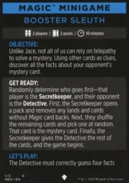 Magic Minigame: Booster Sleuth
