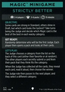 Magic Minigame: Strictly Better