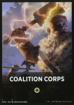 Jumpstart Pack Summary Card: Coalition Corps
