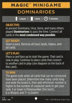 Magic Minigame: Dominarioes