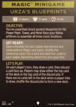 Magic Minigame: Urza's Blueprints