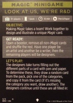 Magic Minigame: Look At Us, We're R&D