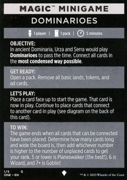 Magic Minigame: Dominarioes