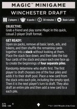 Magic Minigame: Winchester Draft