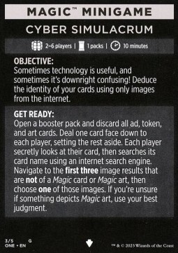 Magic Minigame: Cyber Simulacrum