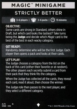 Magic Minigame: Strictly Better