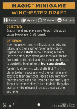 Magic Minigame: Winchester Draft