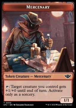 Mercenary Token (Red 1/1)