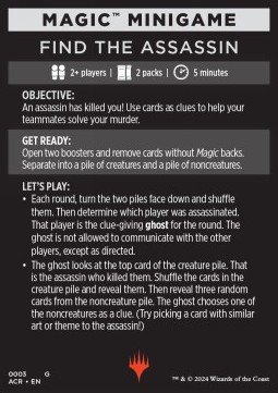 Magic Minigame: Find the Assassin